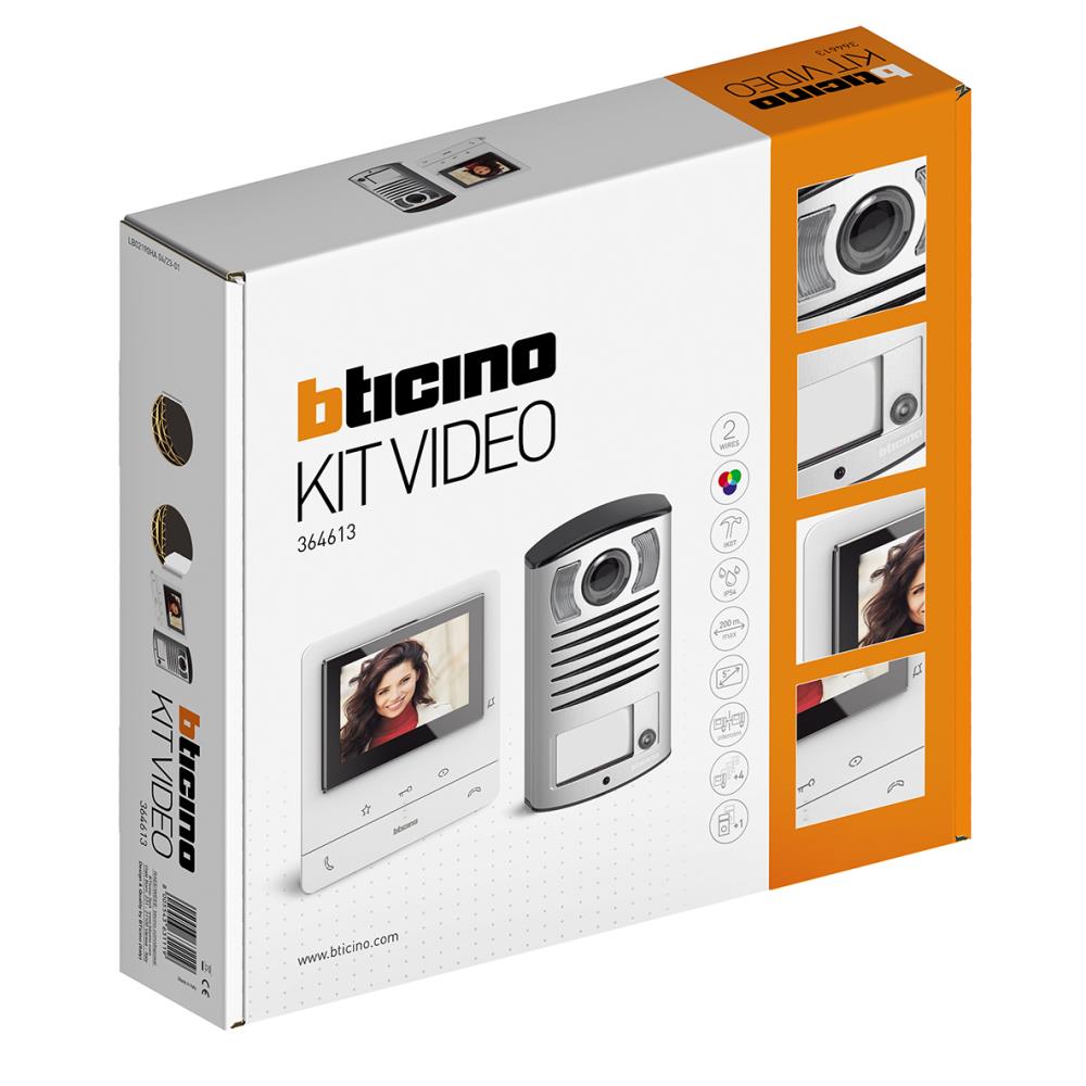 364613 Видео KIT CLASSE 100V16B + L2000,  5" цветен LCD дисплей Bticino