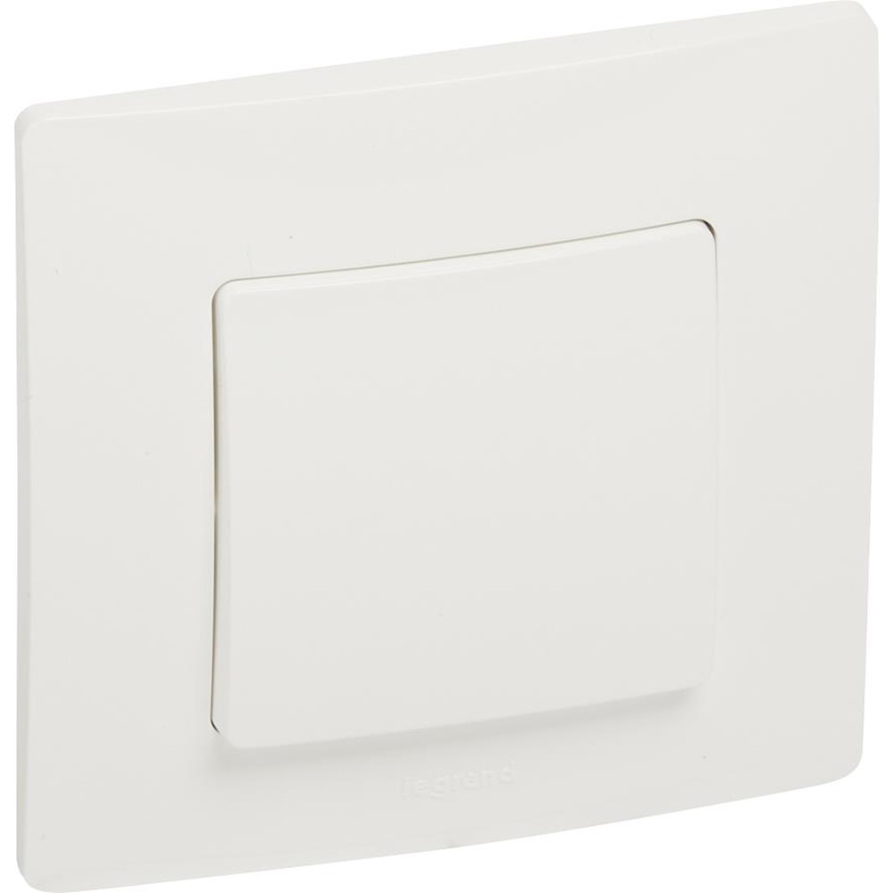 396426 Еднополюсен ключ Niloe с рамка, 10AX, бял, Legrand_small