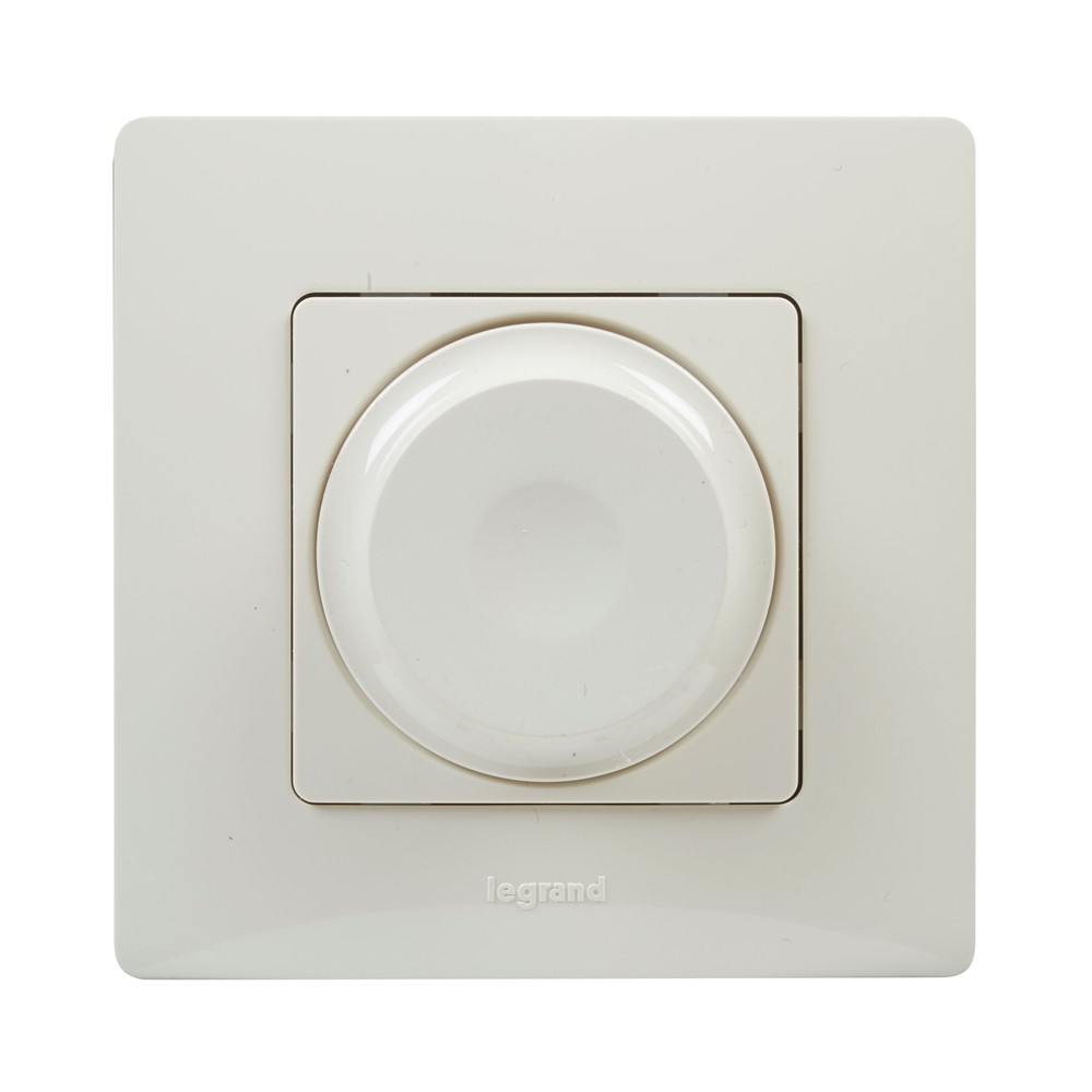 396453 Legrand Ротативен димер 300W к-т с рамка Niloe крем_small