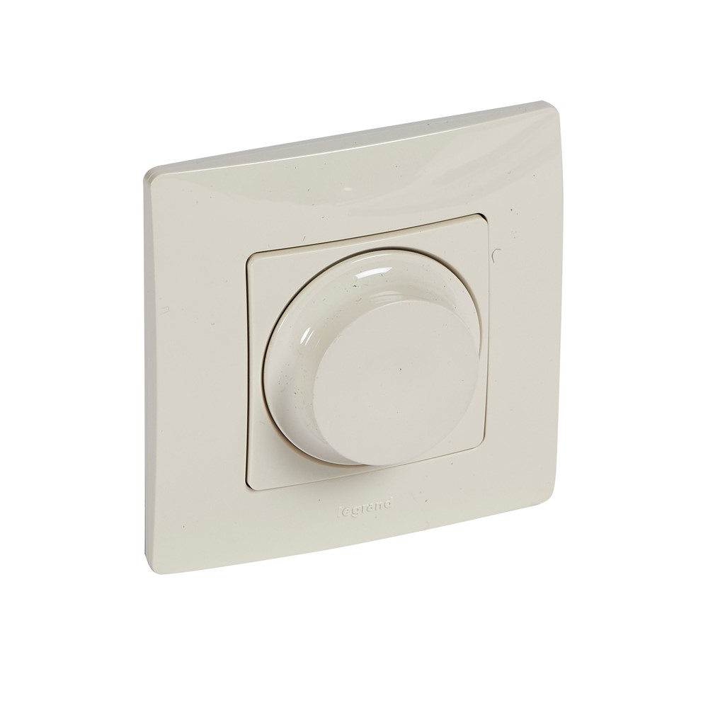 396453 Legrand Ротативен димер 300W к-т с рамка Niloe крем