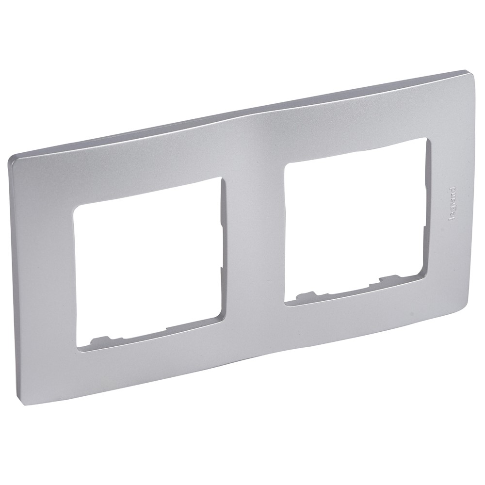 397042 Legrand Рамка 2 х Niloe Алуминий