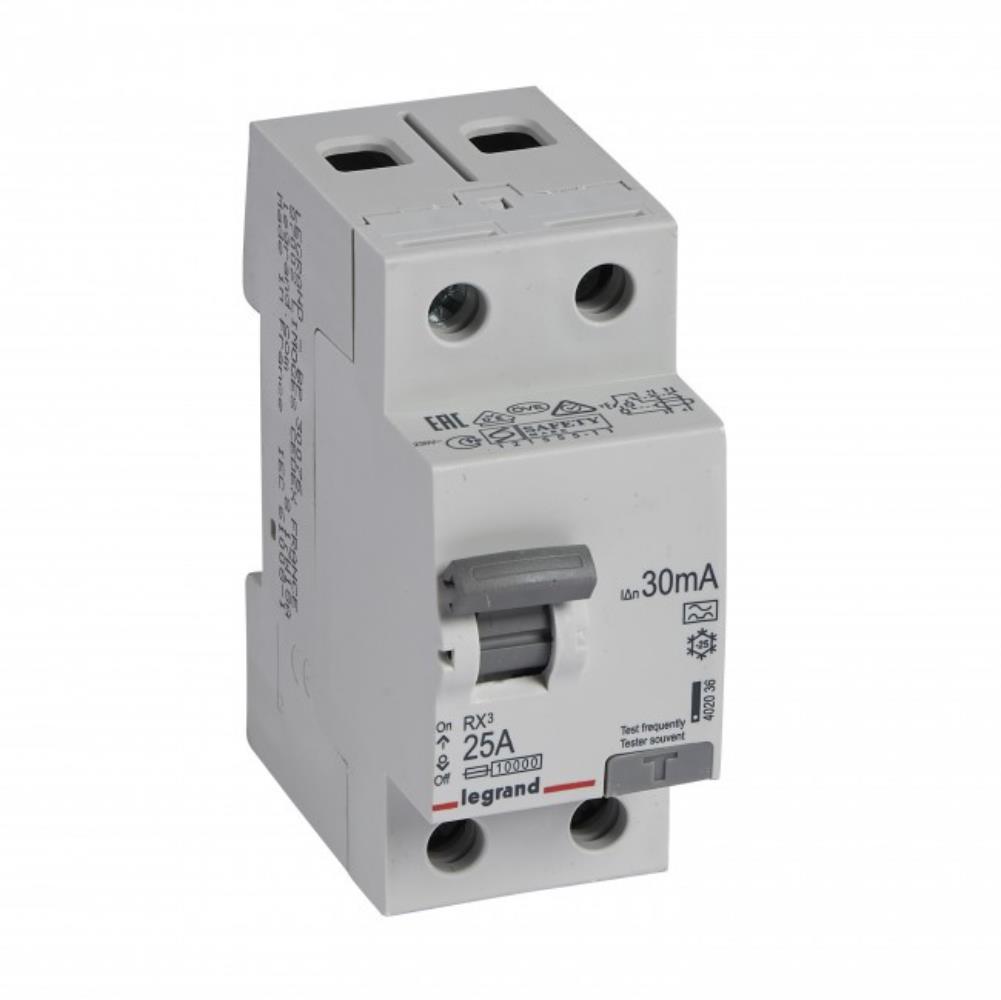 402036 Дефектнотокова защита RX³ RCD 2P 25A, 30mA, 10kA, A type, Legrand_small