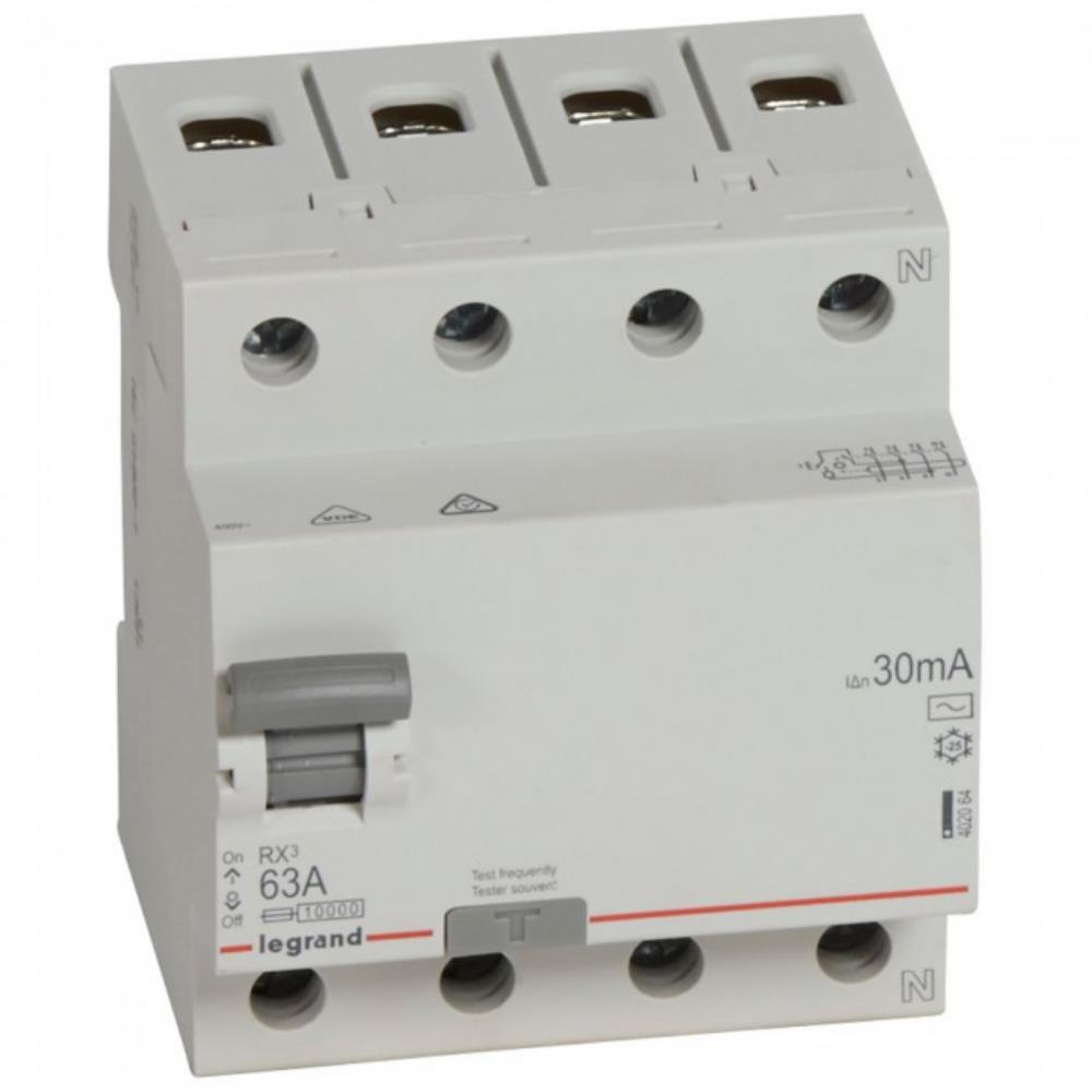 402064 Дефектнотокова защита RX³ RCD 4P 63A, 30mA, 10kA, AC type, Legrand_small