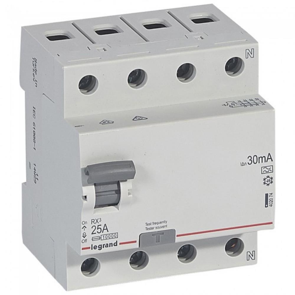 402074 Дефектнотокова защита RX³ RCD 4P 25A, 30mA, 10kA, A type, Legrand_small