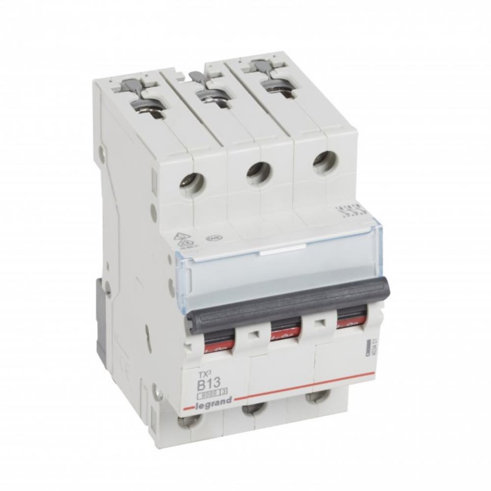 403401 Автоматичен прекъсвач TX³ MCB 3P 13A крива B 6kA, Legrand