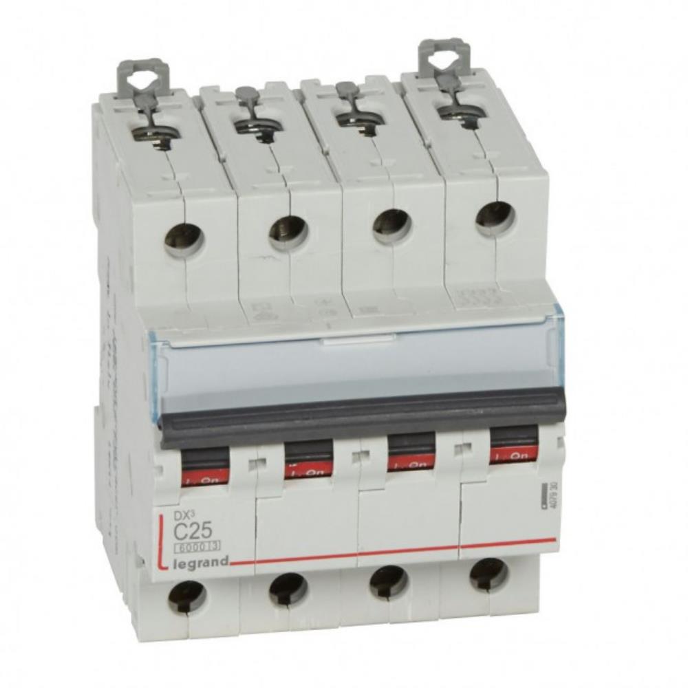 407930 Автоматичен прекъсвач DX³ MCB 4P 25A крива С 10kA, Legrand_small