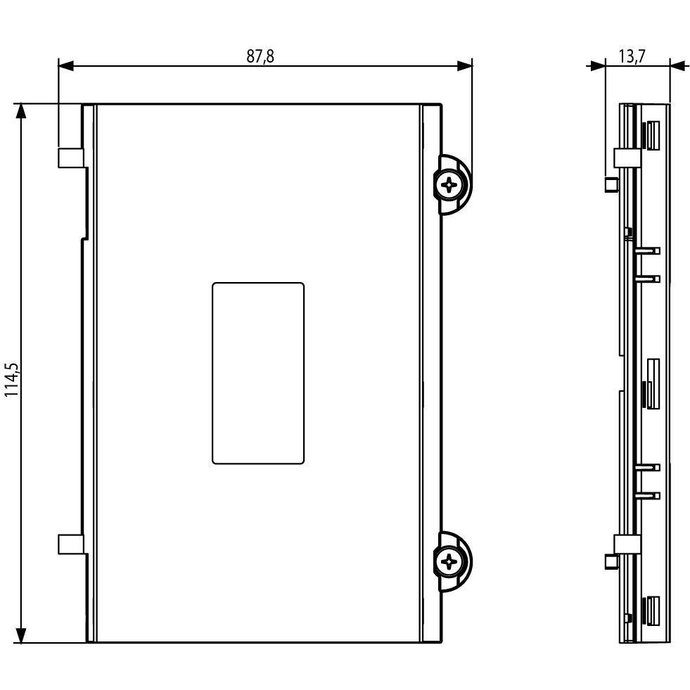 41116.03 Лицев панел за модул пръстов отпечатък бял Pixel VIMAR_small