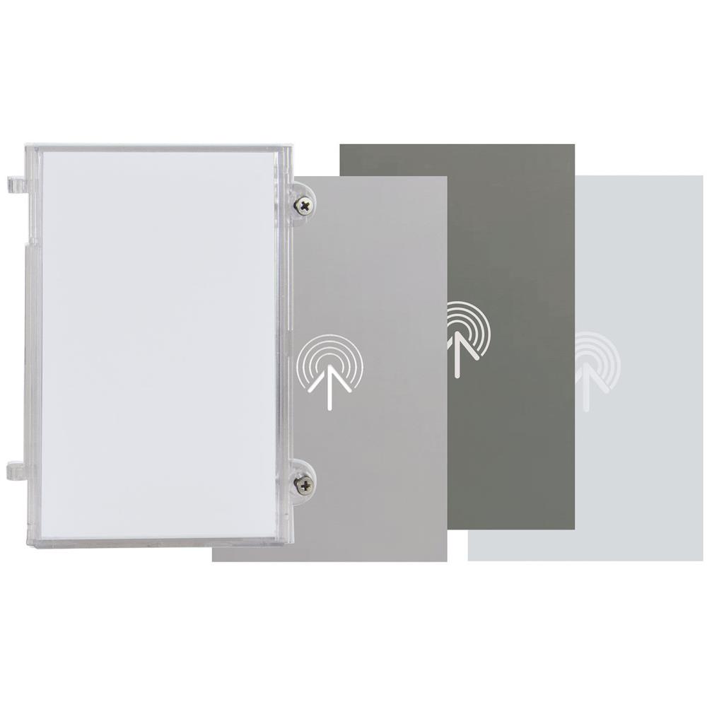 41117 Лицев панел за модул четец за чипове 41017 сменяеми етикети сив, тъмно сив и бял VIMAR Pixel