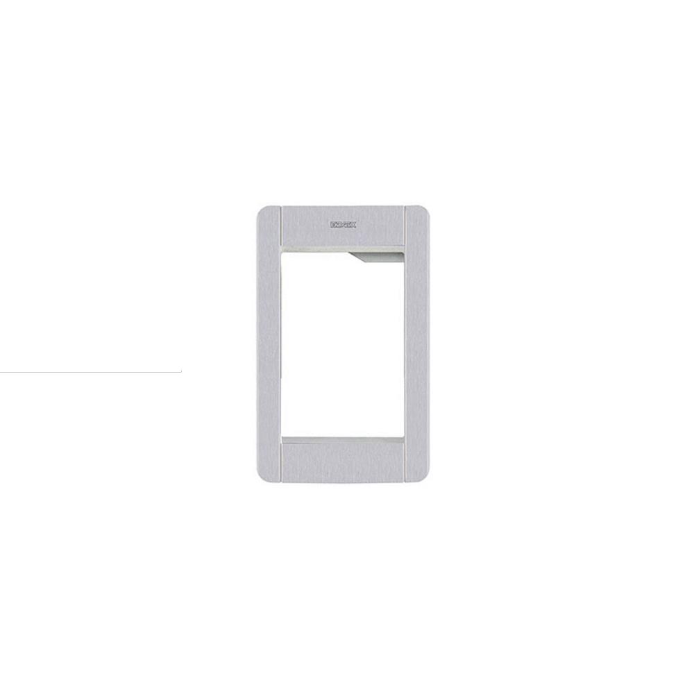 41131.01 Монтажна + декоративна рамка 1 модул сива 99,5х161 мм VIMAR Pixel