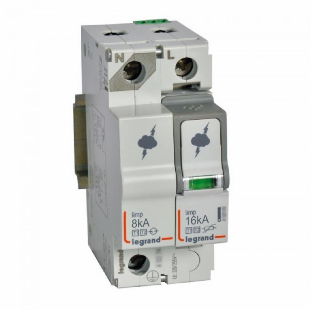 412254 Катоден отводител SPD T1+T2, 320 V~ 8kA, 1P+N ляв, Legrand