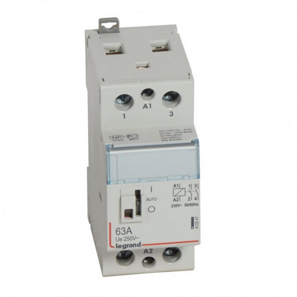 412547 Модулен контактор CX³ 63A 2NO, 230V~, ръкохватка, 2М, Legrand_small