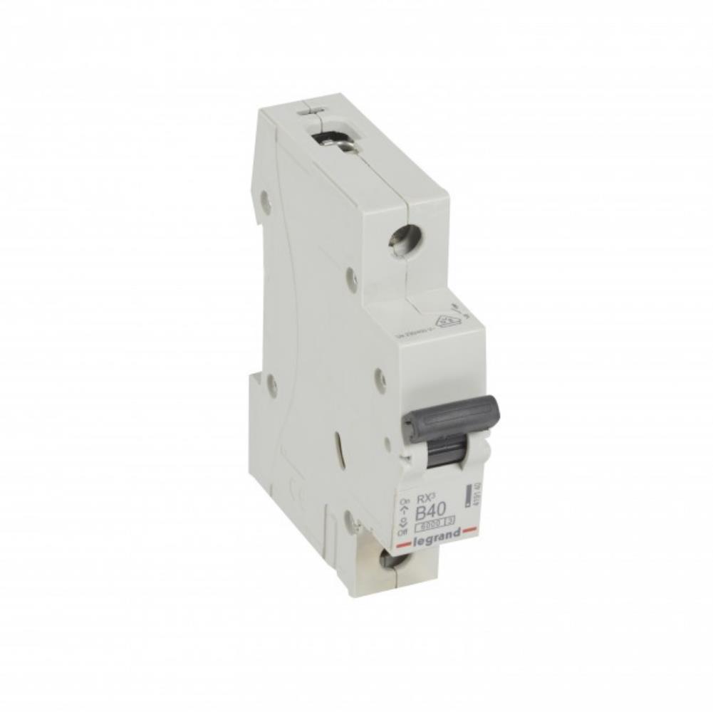 419140 Автоматичен прекъсвач RX³ MCB 1P 40A крива B 6kA, Legrand