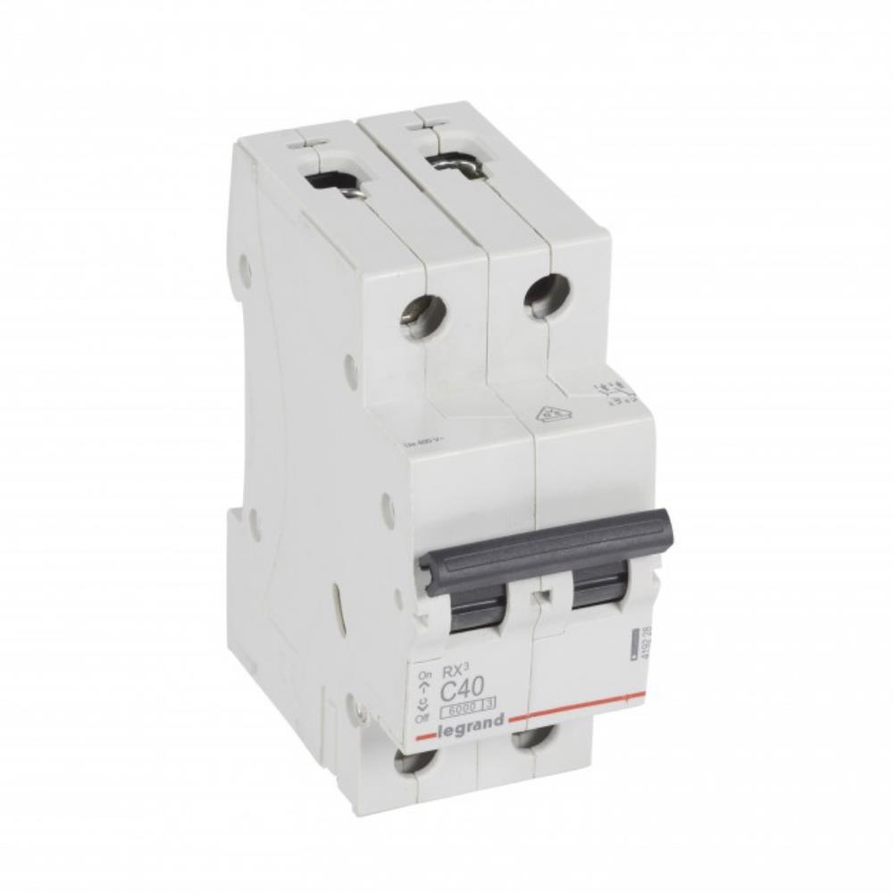 419228 Автоматичен прекъсвач RX³ MCB 2P 40A крива С 6kA, Legrand_small