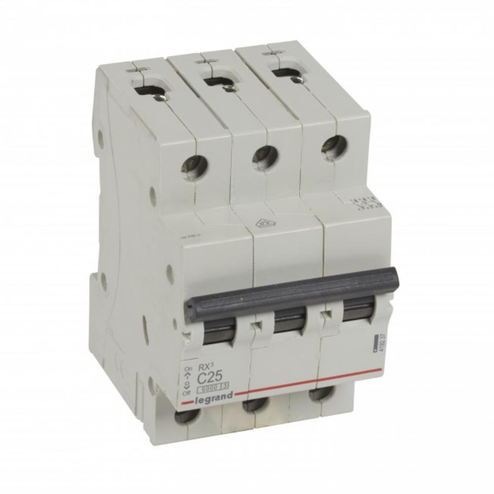 419237 Автоматичен прекъсвач RX³ MCB 3P 25A крива С 6kA, Legrand_small