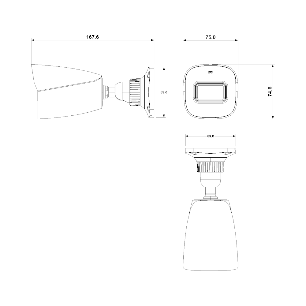 4621.028GC Професионална IP Bullet камера Elvox, 6Mpx 2,8mm Color, IP67, Vimar_small