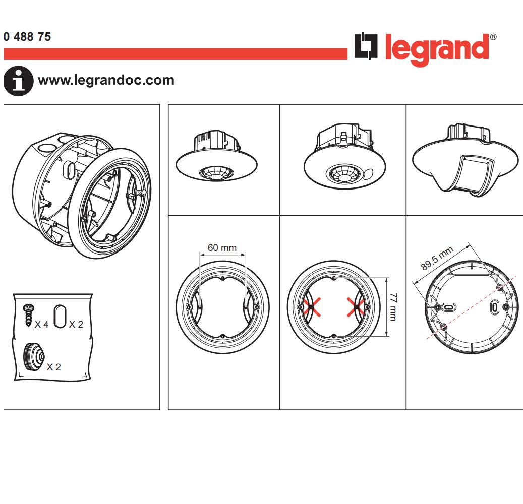048875 Legrand - Конзола за монтаж на детектор открит монтаж_small