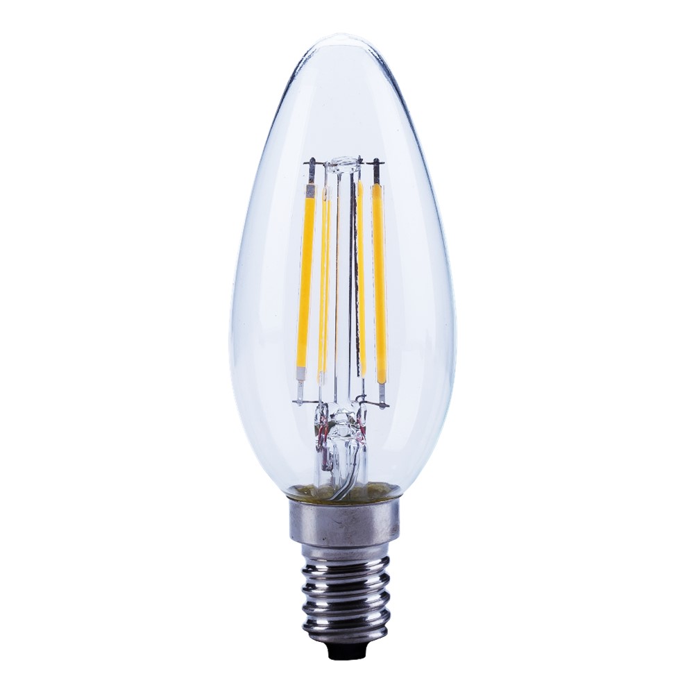 500011000200 LED Filament крушка димируема В35 Е14 4W 2700K 470lm прозрачна Opple