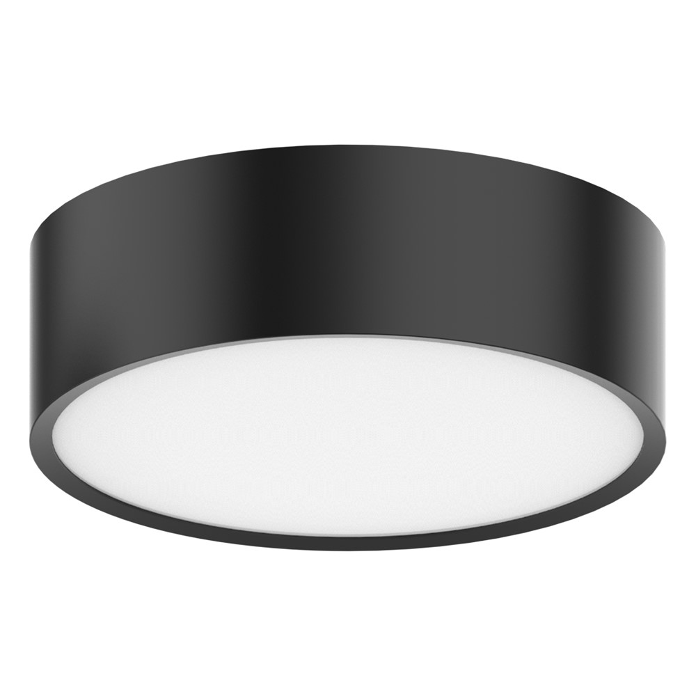 540001295800 LED плафониера Luna 14W 4000K 1260lm Ф112mm. IP20 черна - Opple_small