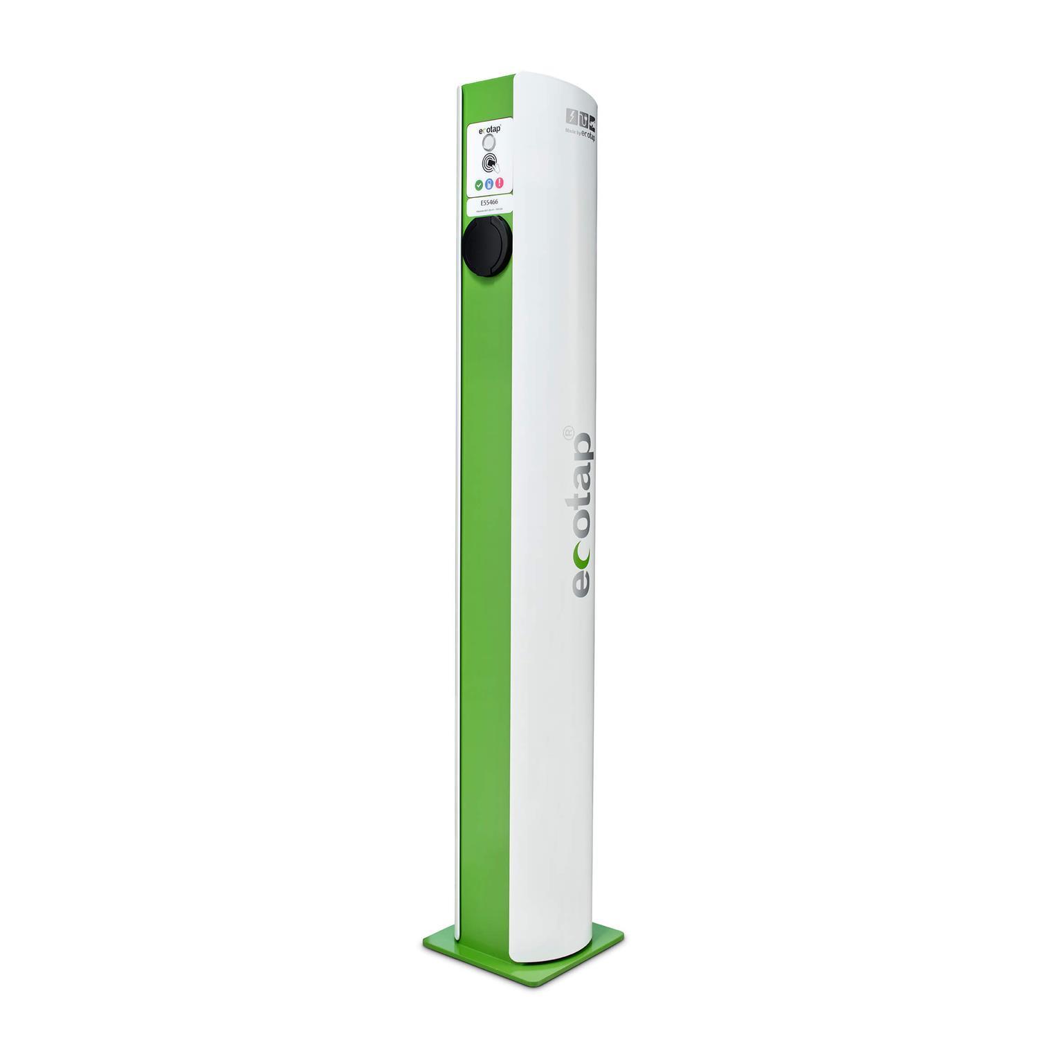 Двойна зарядна станция Ecotap Duo charger Type 2 RAL 6018/9016 + LAN