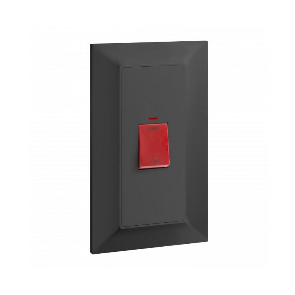 617777 Бойлерен ключ Belanko S, 2P 45A, с индикатор, 86х146 мм, антрацит, Legrand_small