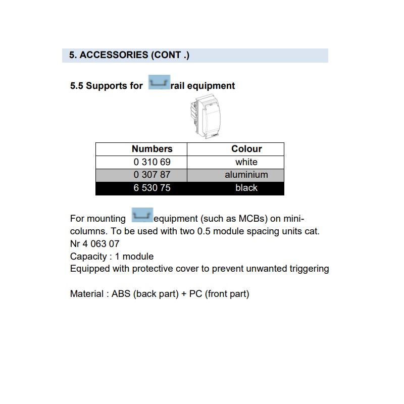 653075 Адаптер за модулни аксесоари за окабеляване за snap-on кабелни канали - черен , Legrand_small