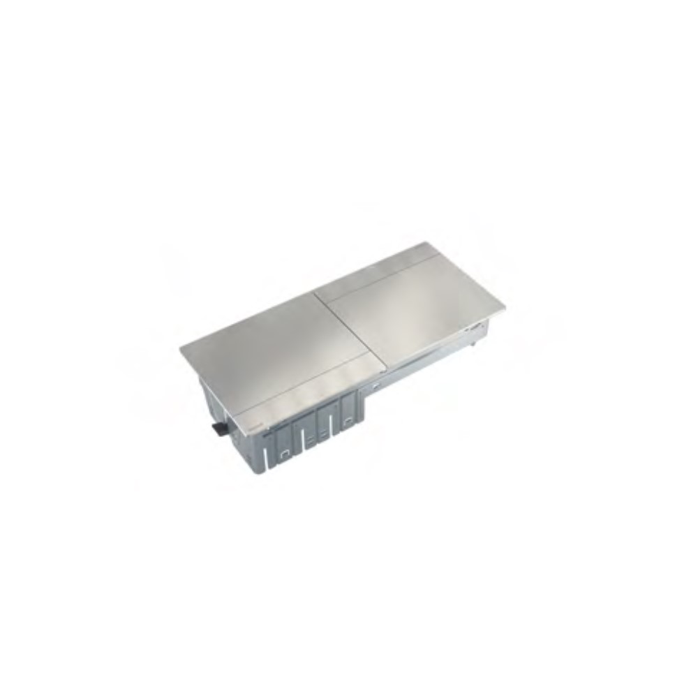 654804 Pop-up кутия за вгражд., празна, 2х4М, драскан алуминий, Incara Pop-up, Legrand_small