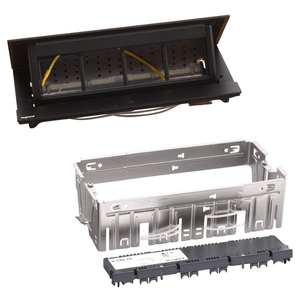 654810 Pop-up кутия за вгражд., празна, 8М, черна, Incara Pop-Up, Legrand_small