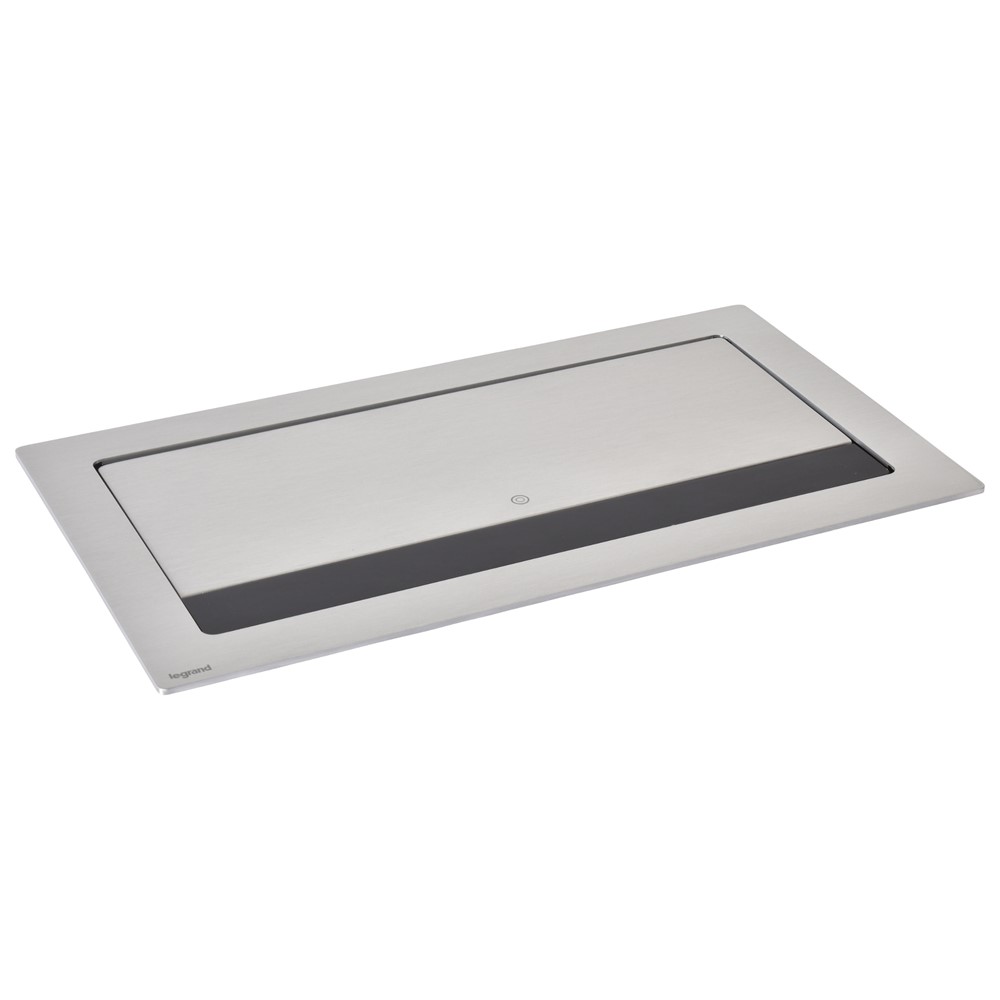 654854 Flip-up контакт за вгражд., 3xSchuko, USBA+C, кабел, метал/черно, Incara Flip-Up, Legrand