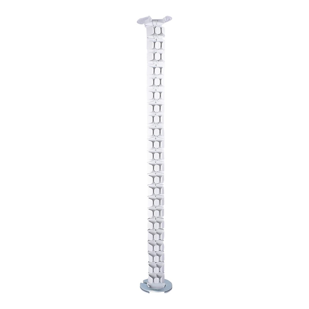 654990 Гъвкав кабелен водач, 0,8 м, с основа и фиксатор, цвят алуминий, Incara Vertebra, Legrand_small