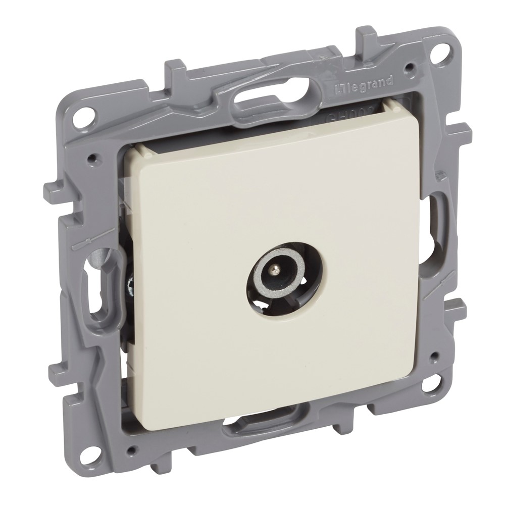 764652 Legrand ТВ Розетка преходна  Niloe Крем
