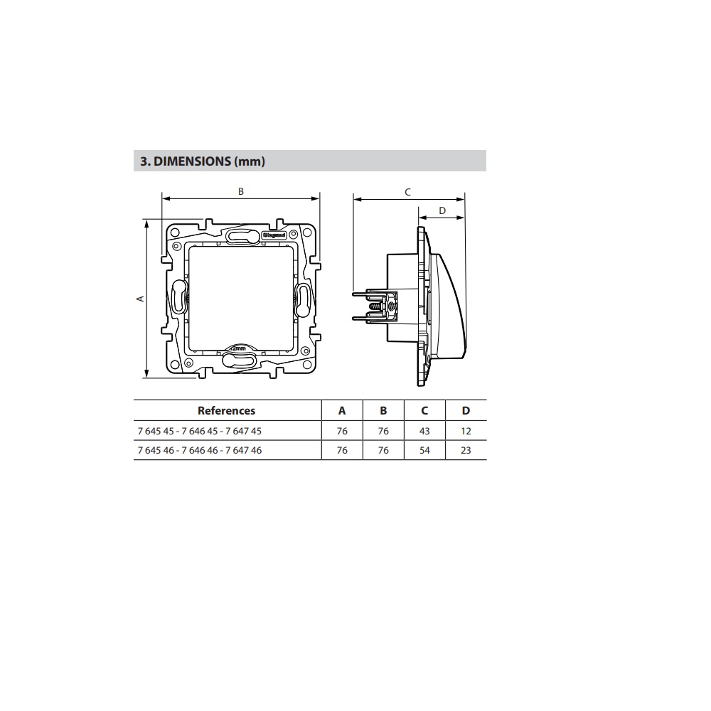 764646 Legrand Твърда връзка  Niloe Крем_small