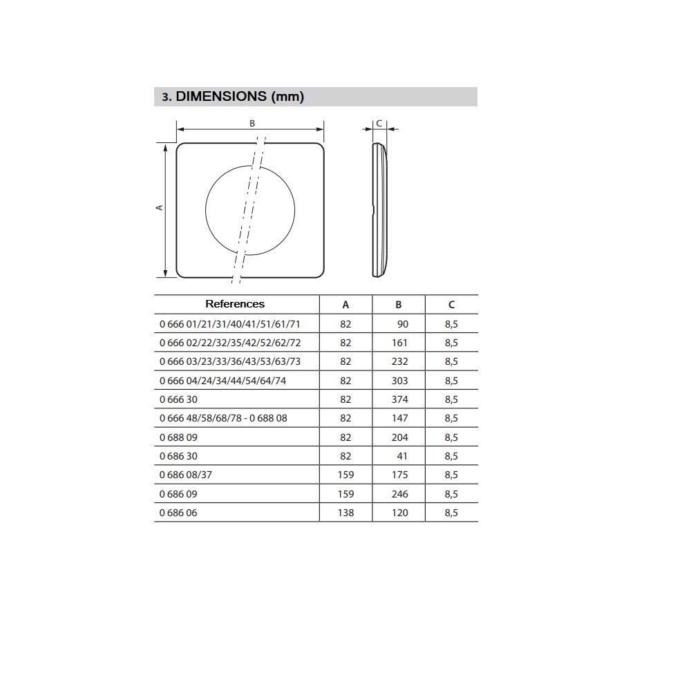 066633 Рамка 3х Yesterday ретро бяло Celiane , Legrand_small
