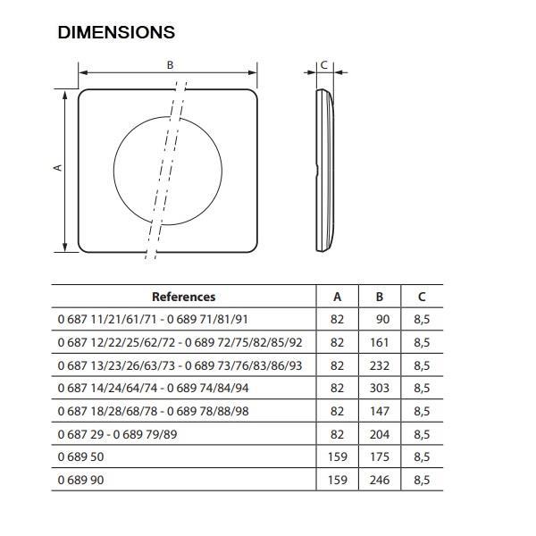068771 Рамка 1х Celiane Син тюркоаз_small