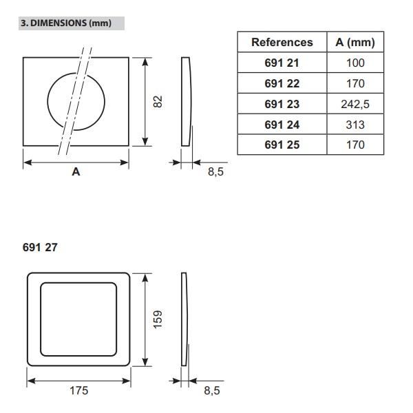 069123 Рамка 3х Celiane Verre Miroir / Огледално стъкло , Legrand_small
