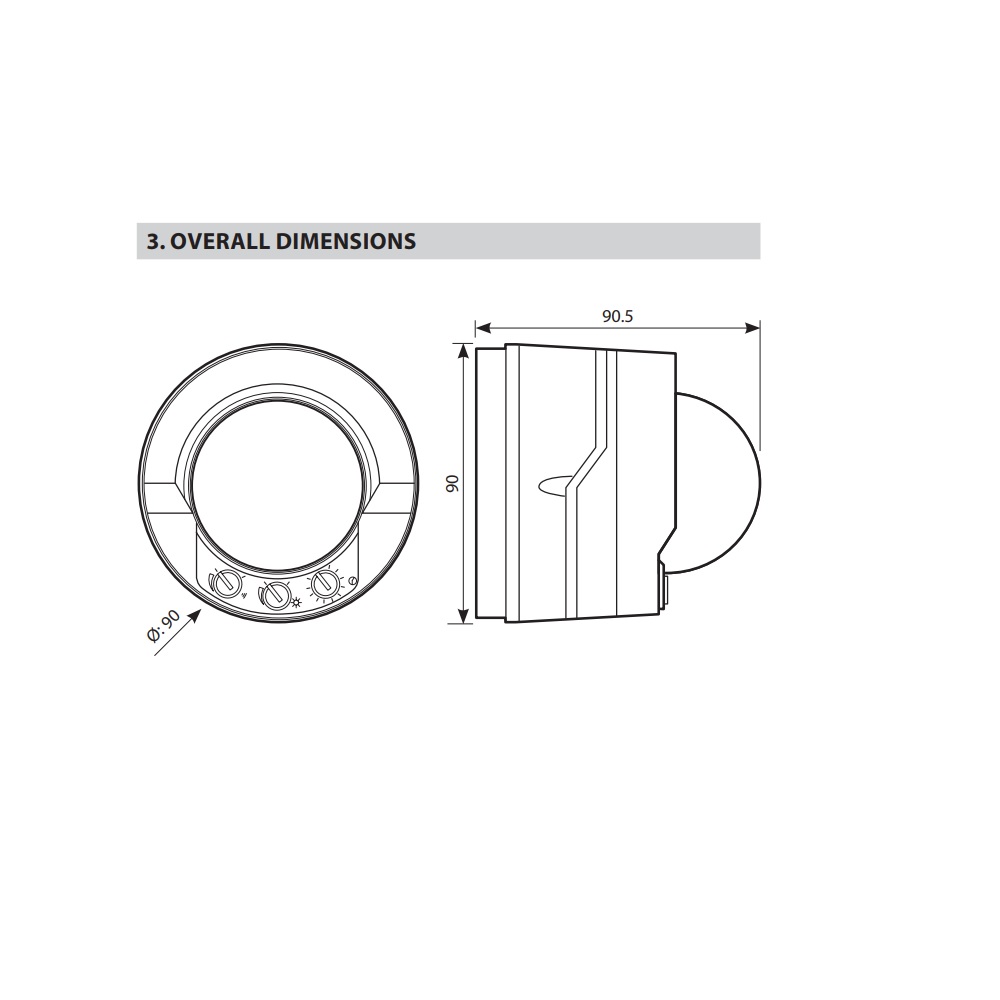 069780 Legrand - Детектор за движение 360 градуса открит монтаж, 230V, 1000W,500 VA IP55 12МТ_small