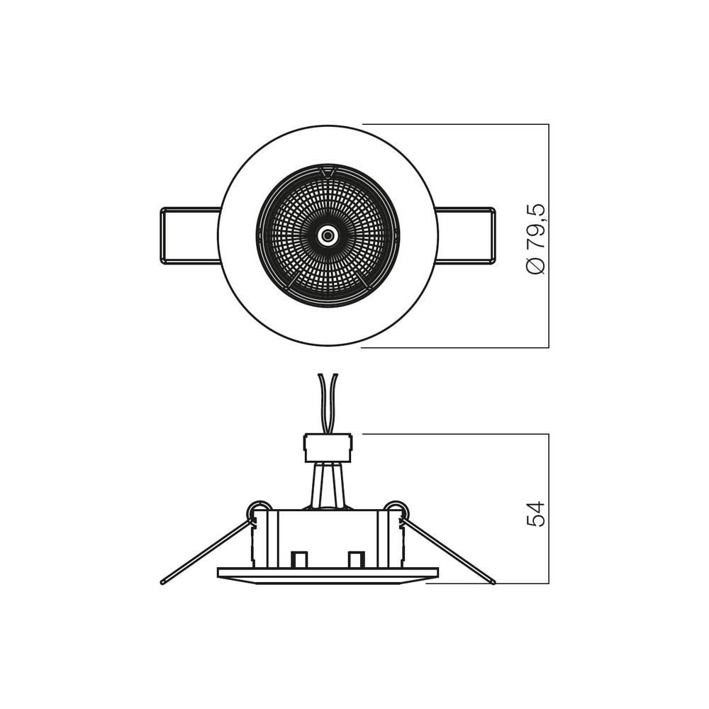 70008 Луна фиксирана ELC 146 50W/12V, СМ, ø60, White, Smarter_small