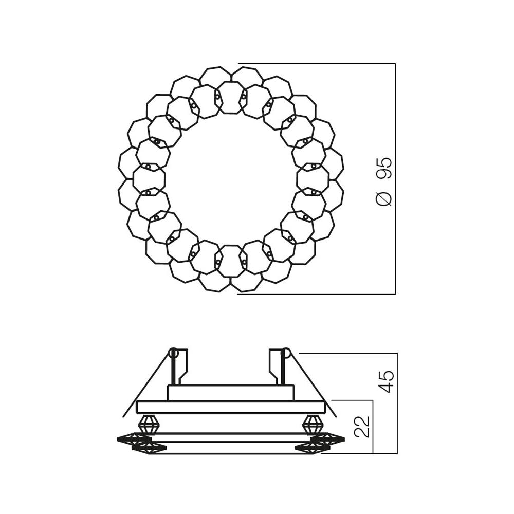 70288 Луна фиксирана CR 27 50W/12V, СМ, ø65, Chrome, Smarter_small