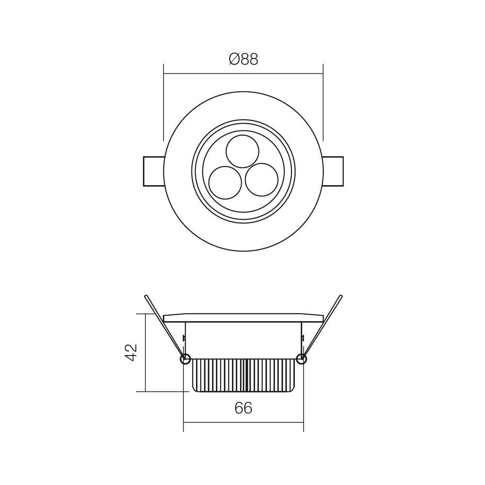70317 Луна с насочване MT 115 LED 3X1W, СМ, ø66, със захранване, Aluminium, Smarter_small