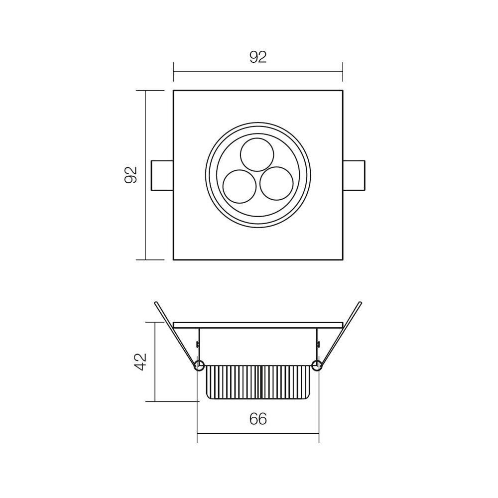 70319 Луна с насочване MT 116 LED 3X1W, СМ, ø66, със захранване, Aluminium, Smarter_small