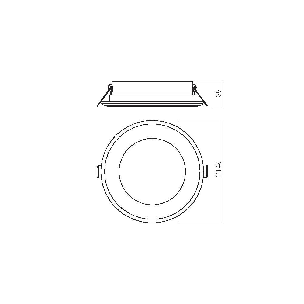 70400 Луна фиксирана PT 05 LED 12W 3000K WH Smarter_small