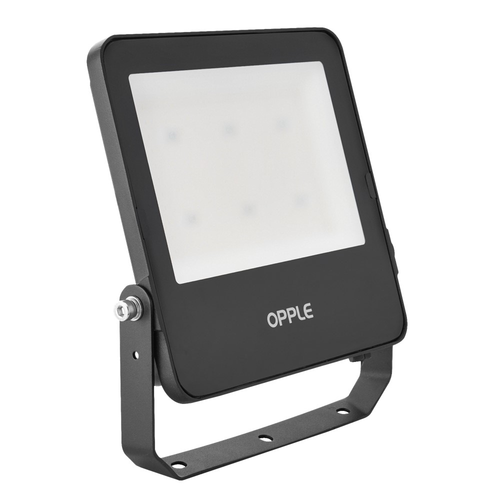 709000073300 LED прожектор EcoMax G3 100W 3000K 12000lm 246mm. 100⁰ IP66 черен - Opple_small
