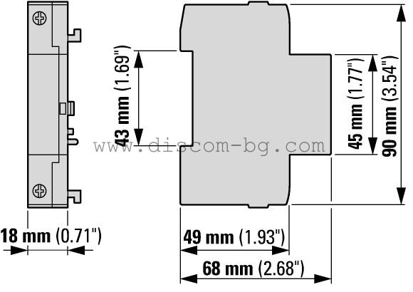 073137 U-PKZ0 (380V50Hz) - Минимално напреженово реле за PKZ0(4), PKE_small