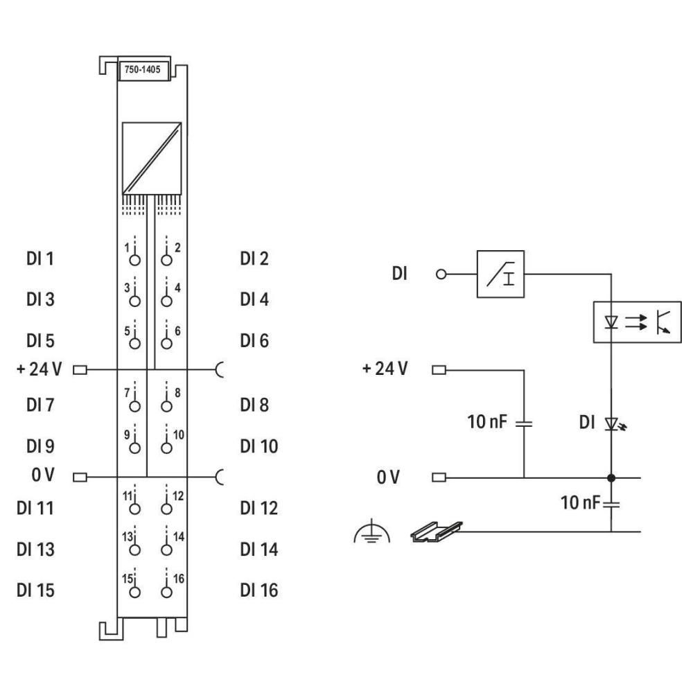 750-1405 16-канален цифров вход; 24 VDC; 3 ms Wago_small