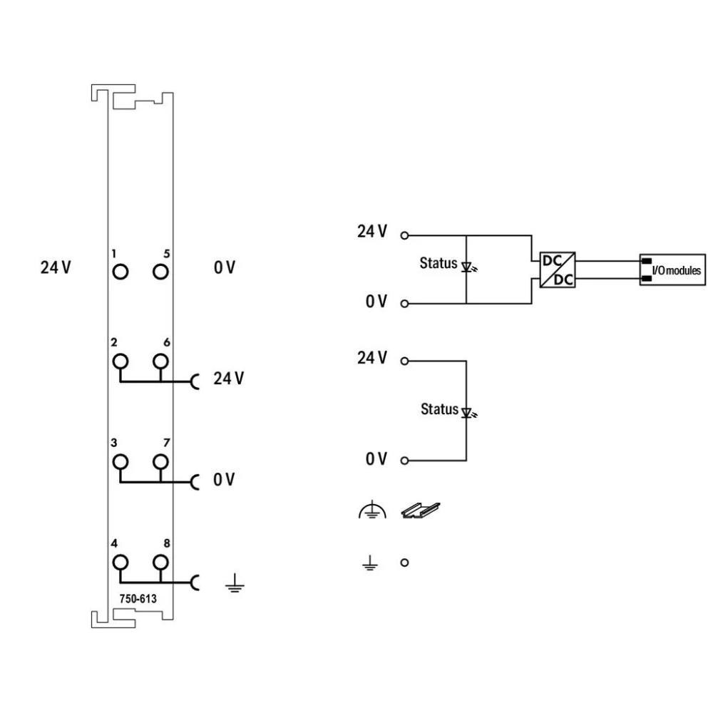 750-613 Системно захранване; 24 VDC Wago_small