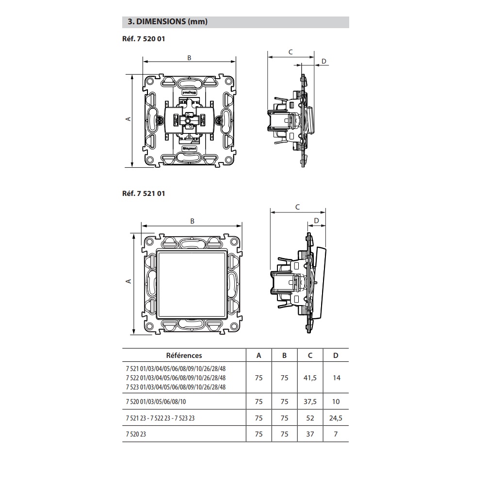 752210 Legrand Ключ сх.1 с подсветка без рамка Valena life крем_small