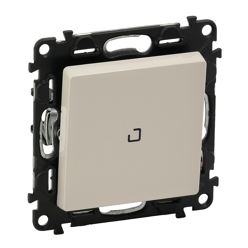 752226 Legrand Ключ сх.6 с подсветка без рамка Valena life крем