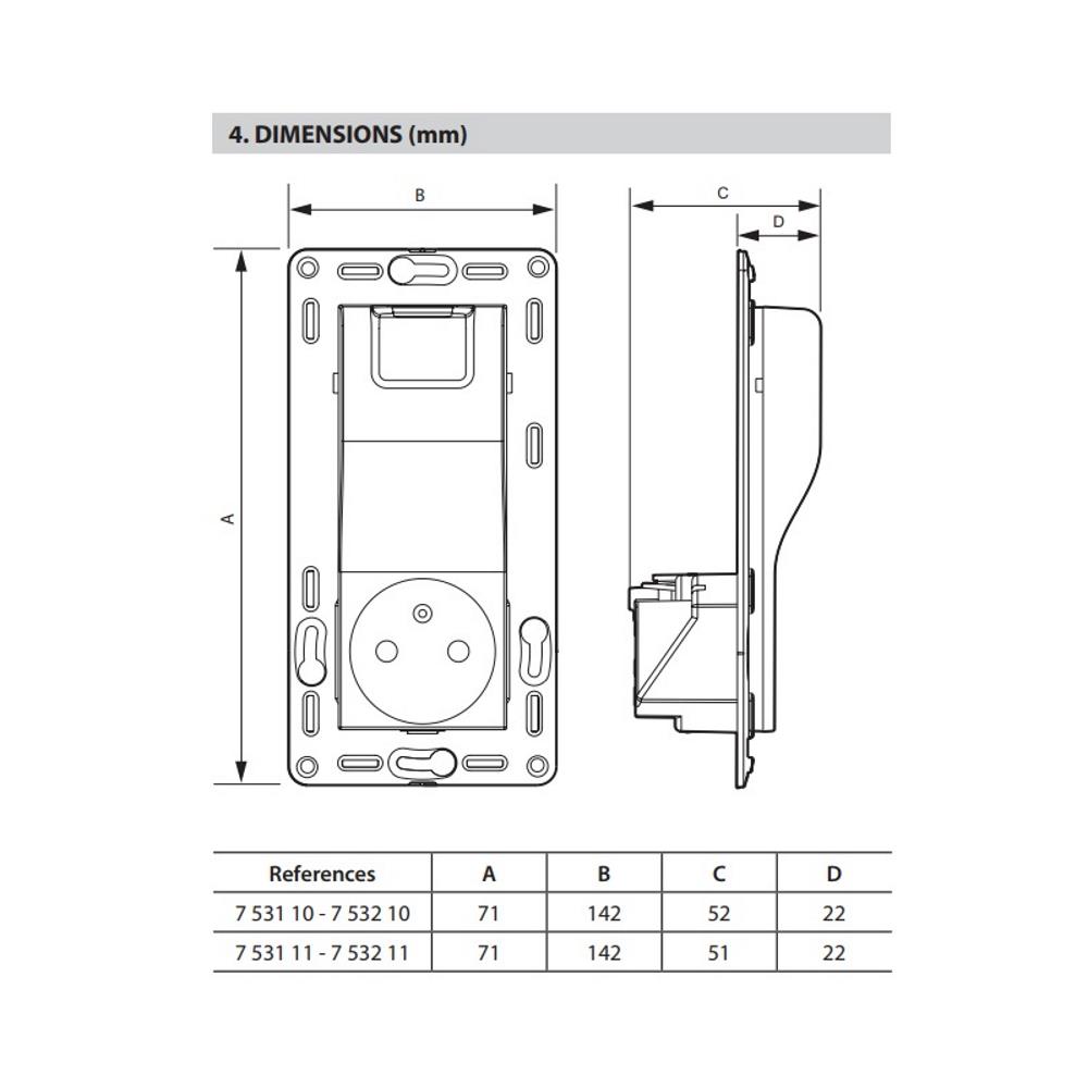 753110 Legrand Комбиниран контакт 2P+E/USB 1500mA Valena life Бяло - До изчерпване_small