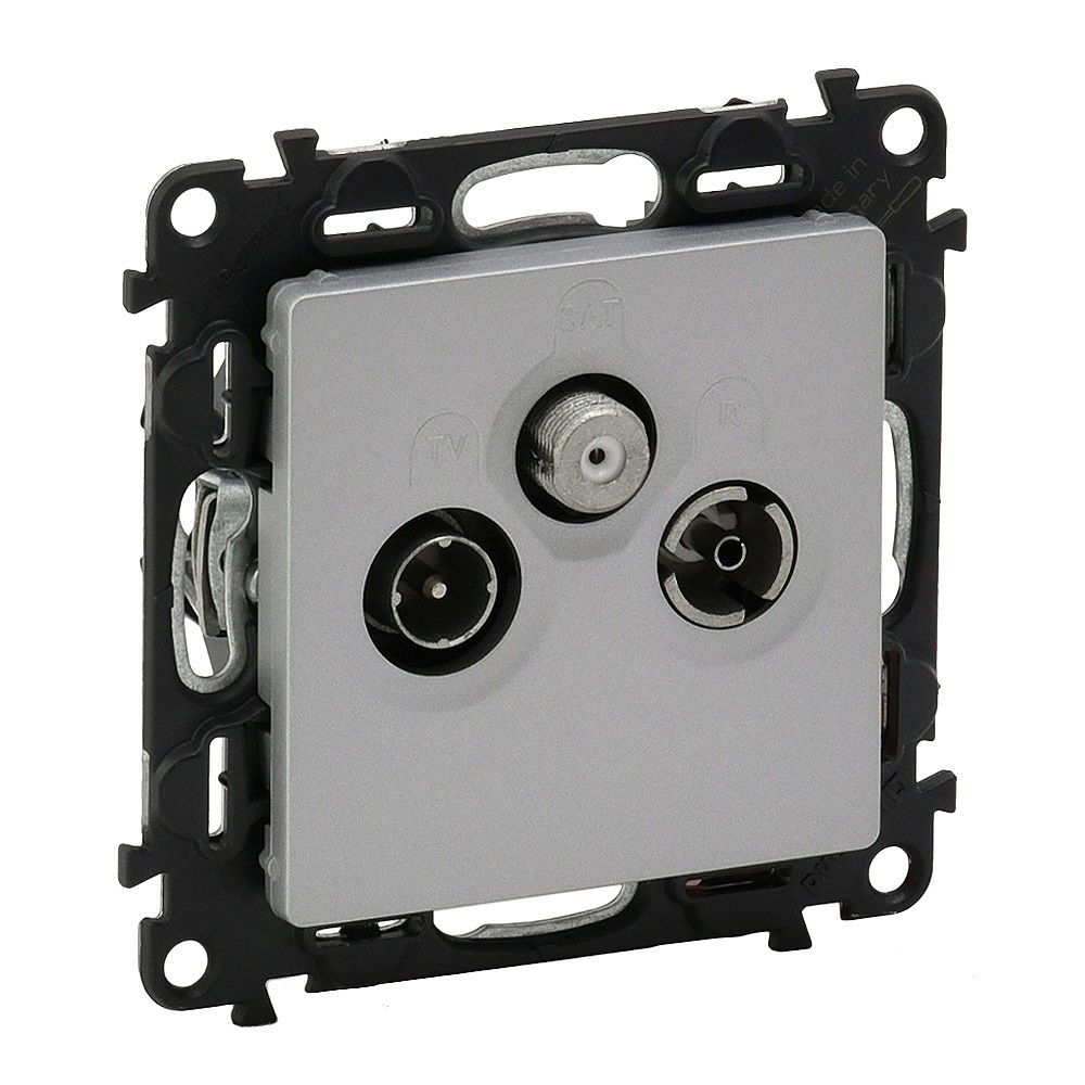 753352 Legrand ТВ Розетка TV-R-SAT star socket Valena Life - 1.5 dB алуминий_small