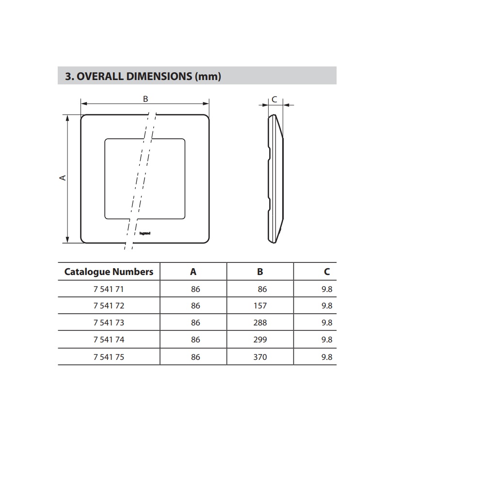 754171 Legrand Рамка 1 х Valena life Тъмно дърво_small