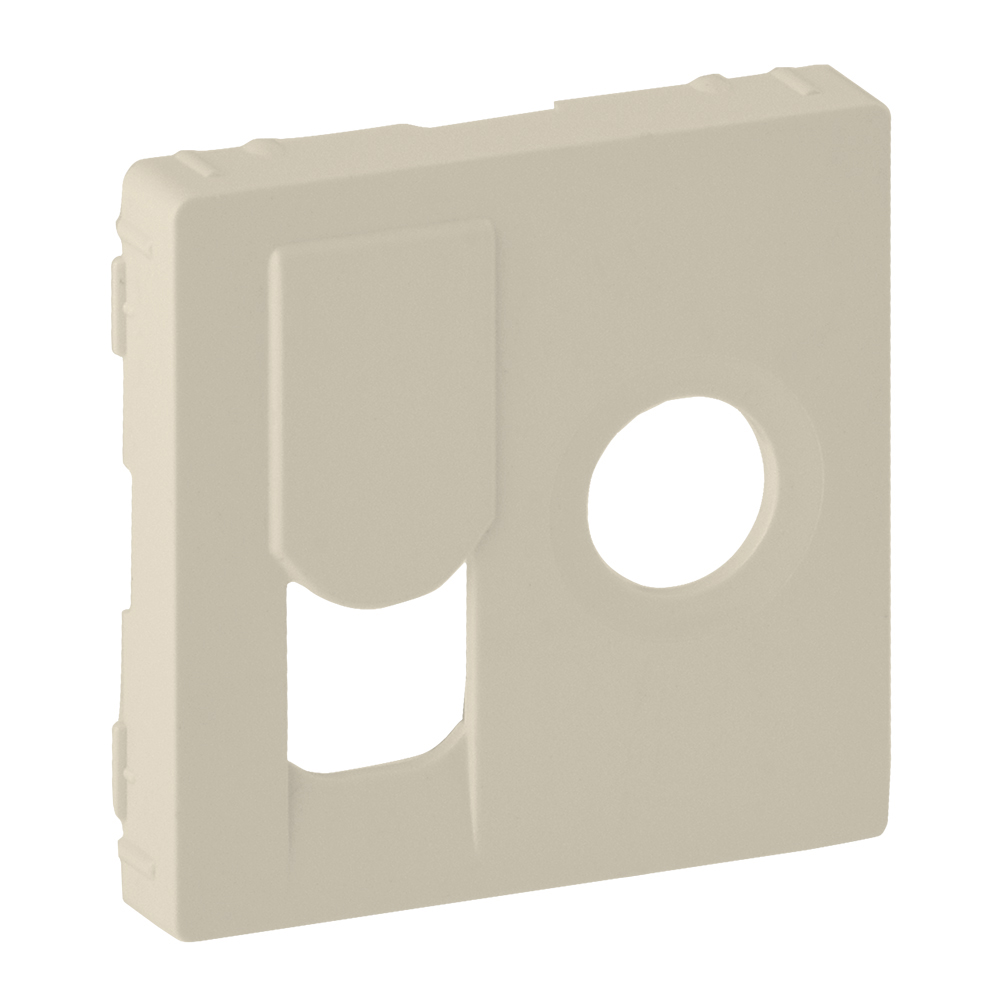 754831 Legrand Плочка за розетка TV+RJ45 Valena life крем